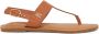 Tommy Hilfiger Sandalen LEATHER THONG SANDAL sandaal zomerschoen flats met teenband - Thumbnail 11