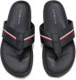 TOMMY HILFIGER Zwarte Teenslippers Hilfiger Toe Post - Thumbnail 14