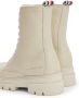 Bruin Tinten Monochromatic Lace Up Boot Veterboots Laarzen Met Veters Dames Beige - Thumbnail 11