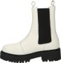 Tommy Hilfiger Witte Leren Chelsea Boots Platform - Thumbnail 4