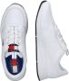 Tommy Hilfiger Sportieve witte vetersneakers met contrastdetails White Heren - Thumbnail 15