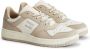 Tommy Jeans Leren Basket Sneakers voor Mannen Beige Heren - Thumbnail 14