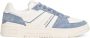 Tommy Jeans leren sneakers wit blauw - Thumbnail 7