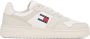 Tommy Jeans TJM Retro Basketess leren sneakers ecru - Thumbnail 9