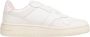 TOMMY JEANS Tommy Hilfiger Retro Basket Essential dames sneaker Wit roze - Thumbnail 12