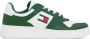 Tommy Hilfiger Groene Leren Heren Sneakers Voor De Trendsetter - Thumbnail 7
