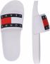 Tommy Hilfiger Badslippers in wit voor Dames Tommy Jeans Flag Pool Slide - Thumbnail 13