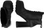 Tommy Hilfiger Zwarte LaceUp Platform Enkellaarzen - Thumbnail 4