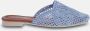 TRENDYOL SHOES Blauwe Gebreide Gedetailleerde Dames Muiltjes Taxss24Te00000 - Thumbnail 3