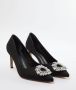 TRENDYOL SHOES Zwarte Stenen Dames Klassieke Stiletto Dunne Hak Avondschoenen Takaw25To00030 - Thumbnail 4
