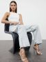 TRENDYOL SHOES Metallic Zilveren Bandjes Vierkante Teen Dames Sandalen Met Hak Takss24To00003 - Thumbnail 6