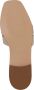 Twinset Beige leren slide sandalen met Oval T-logo - Thumbnail 5