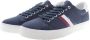 U.s. Polo Assn. Heren Lage Sneaker in Marineblauw Stof Blue Heren - Thumbnail 6