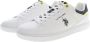 U.s. Polo Assn. Witte Print Slip-On Sneakers met Sportieve Details White Heren - Thumbnail 15