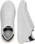 Valentino Witte leren sneakers met logo-opdruk White Heren - Thumbnail 4