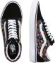 Vans Casual Zwarte Textiel Sneakers met 3cm Rubberen Zool Black Dames - Thumbnail 9