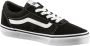 Vans Yt Ward Sneakers (Suede Canvas)Black White - Thumbnail 5