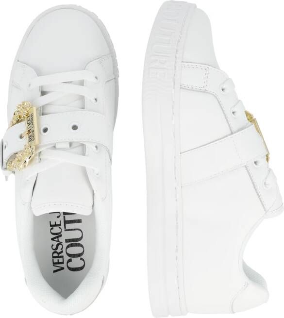 Versace Jeans Couture Witte Leren Sneakers met Gouden Details White Dames - Foto 8
