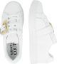 Versace Jeans Couture Witte Leren Sneakers met Gouden Details White Dames - Thumbnail 8