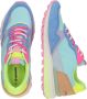 Victoria Sneakers Luna Nylon Multicolor Split Leather - Thumbnail 13