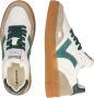Victoria Seul Unisex Leather Effect Low Tennis & Color & Split Leather Pieces In Contrast 1257125 for Adults VERDE - Thumbnail 12