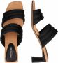 Shoe the Bear Sylvi Padded Strap Mule Zwart Satijn Zwart Dames - Thumbnail 9