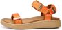 Woden Stijlvolle en Comfortabele Line Sandaal met Verstelbare Bandjes Orange Dames - Thumbnail 126