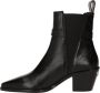 Zadig & Voltaire Vintage leren enkellaarzen met C-gesp Black Dames - Thumbnail 6