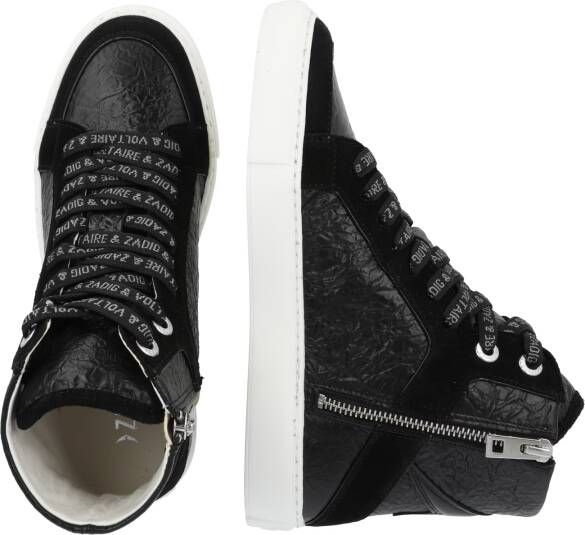 Zadig&Voltaire High Flash leren sneakers Zwart - Foto 6