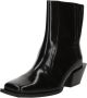 Fabienne Chapot Zwarte Leren Chunky Hak Laarzen Black Dames - Thumbnail 4