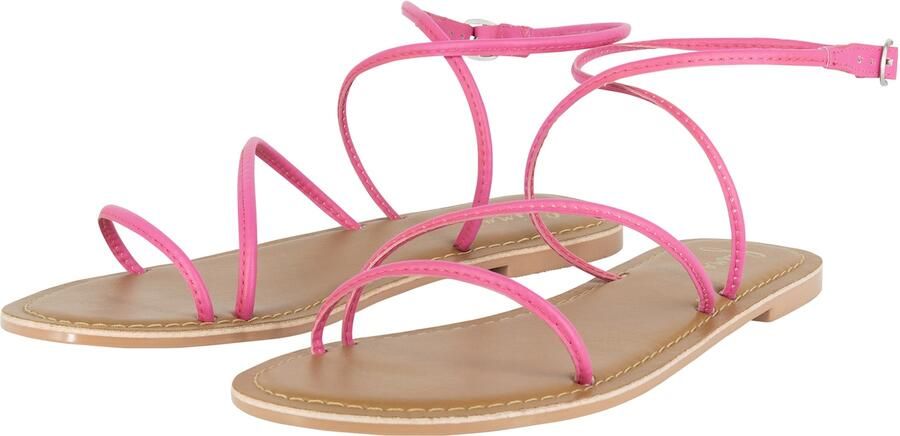 Faina Sandalen met riem beige fuchsia - Foto 5