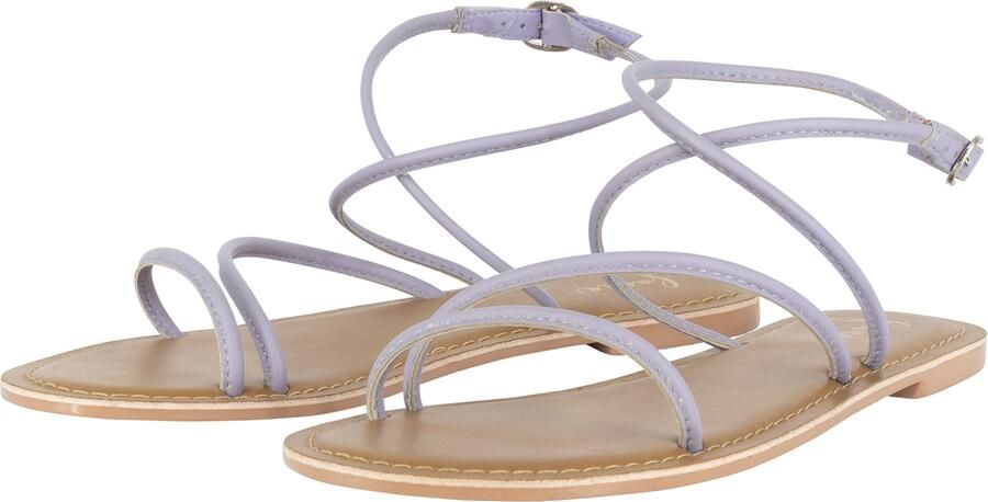 Faina Sandalen met riem beige lavendel - Foto 5