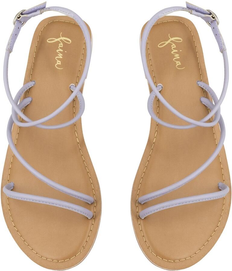 Faina Sandalen met riem beige lavendel - Foto 2