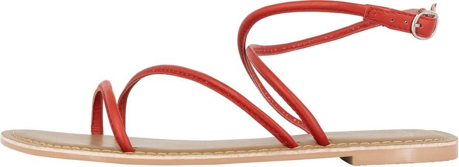 Faina Sandalen met riem beige rood