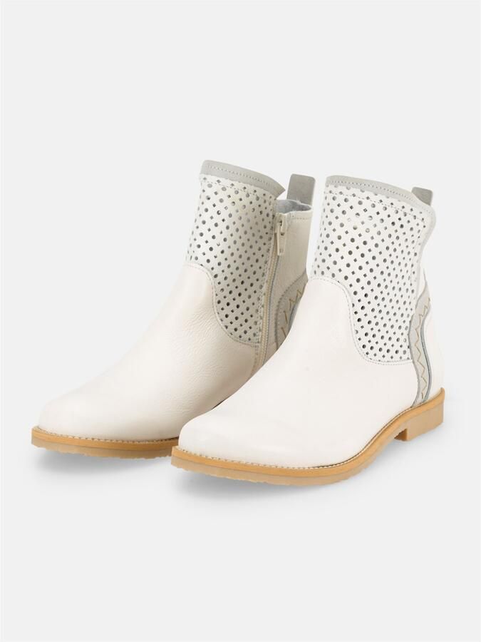 FELMINI Enkellaarsjes 'Clash' lichtgrijs offwhite - Foto 3