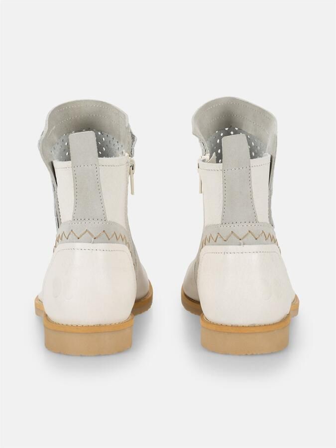 FELMINI Enkellaarsjes 'Clash' lichtgrijs offwhite - Foto 4