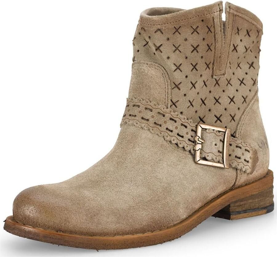 FELMINI Enkellaarsjes taupe