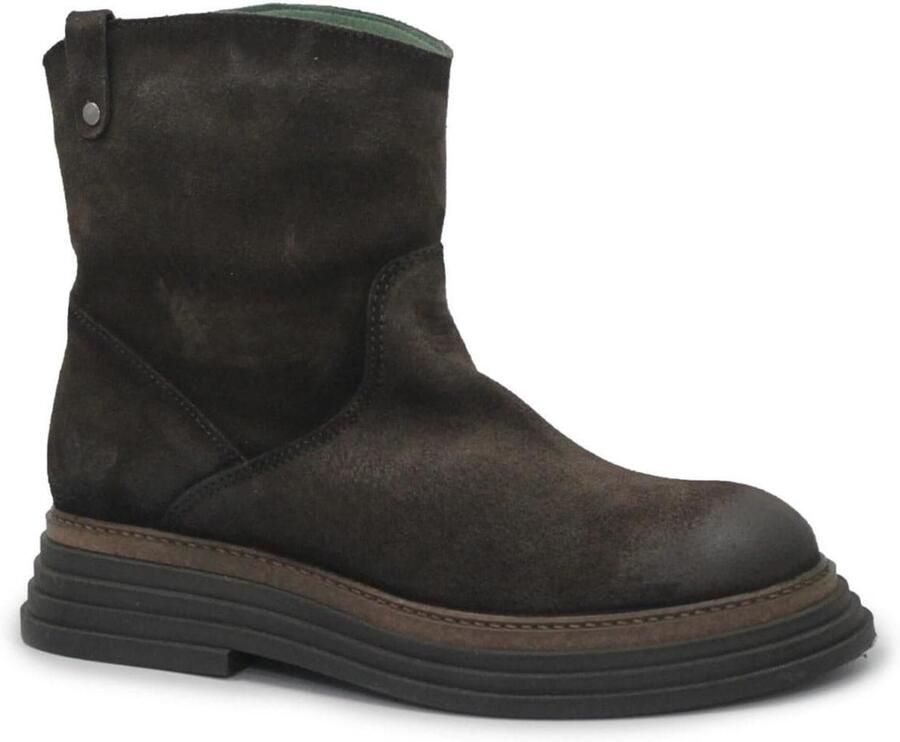 FELMINI Laarzen ' E395 grass expresso marrone stivaletto tronchetto donna biker pelle' donkerbruin