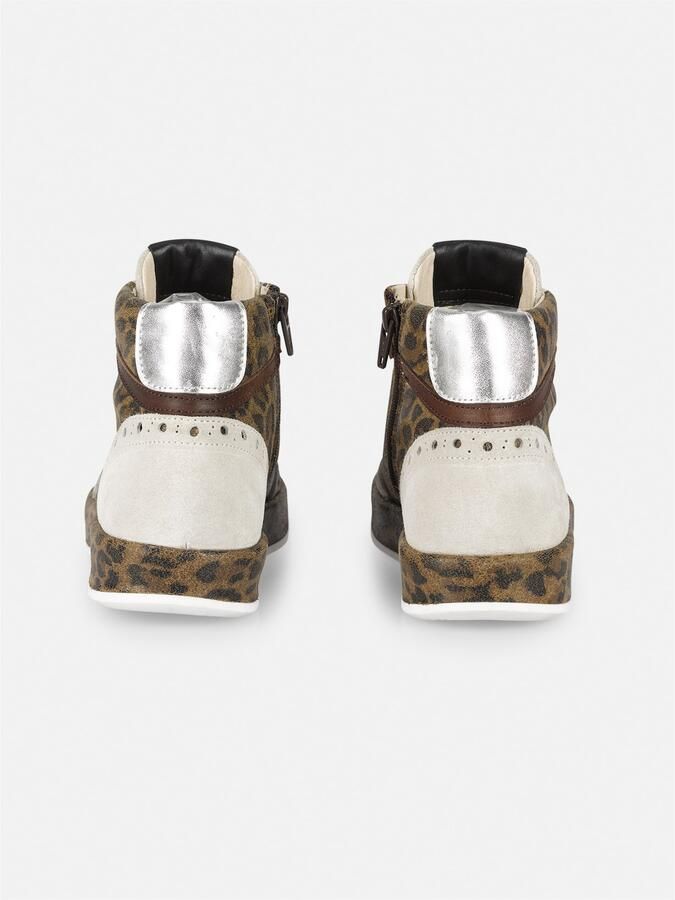 FELMINI Sneakers hoog 'Trump E185' bruin zwart wit offwhite - Foto 5
