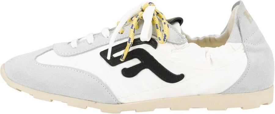 FELMINI Sneakers laag lichtgrijs zwart wit - Foto 6