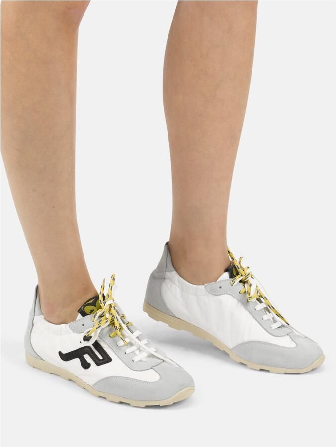 FELMINI Sneakers laag lichtgrijs zwart wit - Foto 2