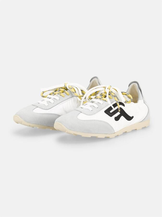 FELMINI Sneakers laag lichtgrijs zwart wit - Foto 3