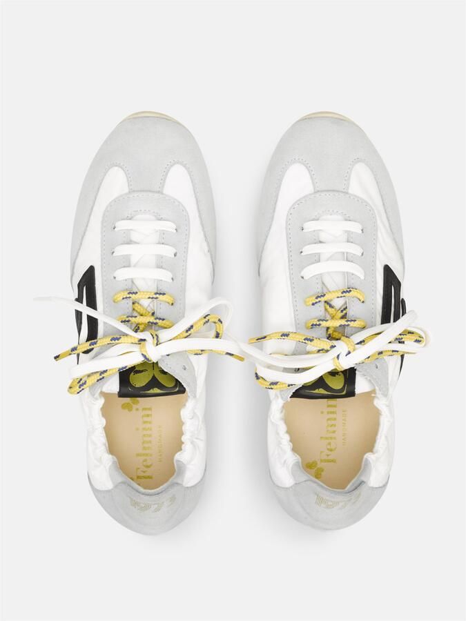 FELMINI Sneakers laag lichtgrijs zwart wit - Foto 5