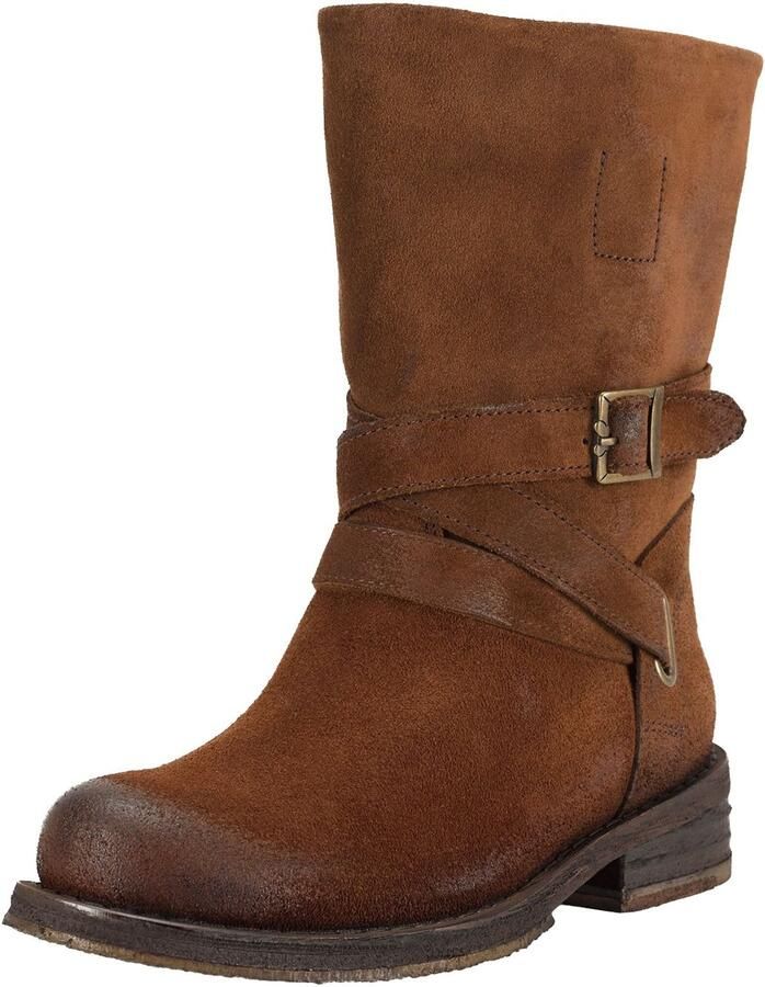 Felmini Wide Fit Boots 'Cooper' cognac