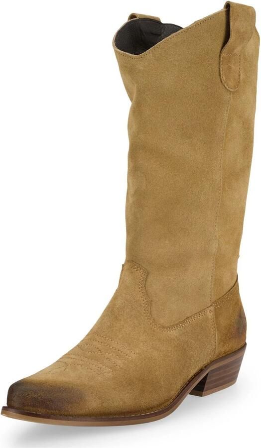 Felmini Wide Fit Cowboylaarzen beige