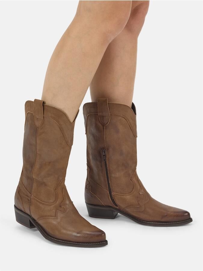 Felmini Wide Fit Cowboylaarzen bruin - Foto 3