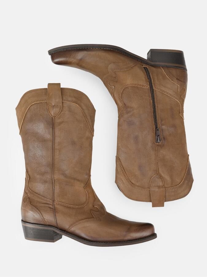 Felmini Wide Fit Cowboylaarzen bruin - Foto 6