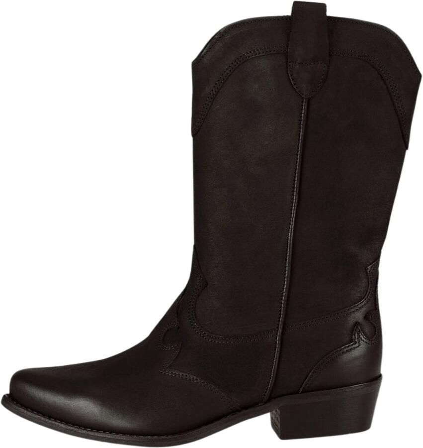 Felmini Wide Fit Cowboylaarzen 'Gerbera W039' zwart
