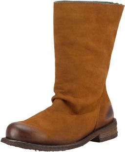 Felmini Wide Fit Enkellaarsjes cognac