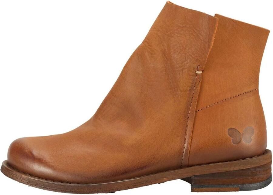Felmini Wide Fit Enkellaarsjes cognac - Foto 6